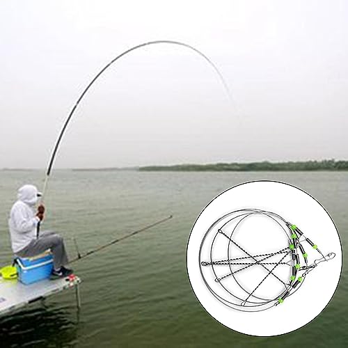 Tackle Rigs Fishing Leader con Cables de Acero Inoxidable y Enganches miniatura 5