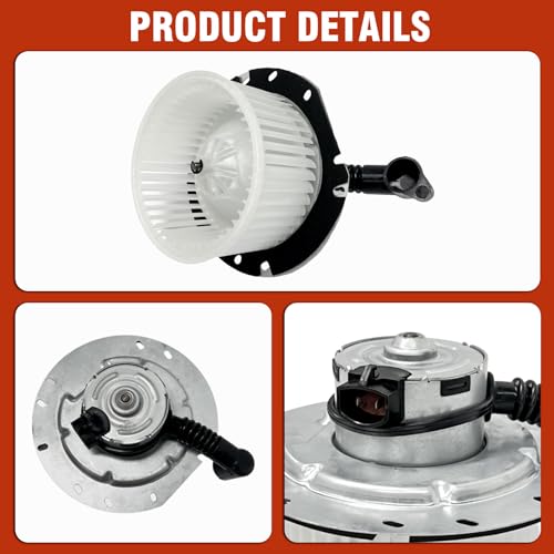 Image of Front Heater Blower Motor fit for Mercury Mountaineer 97-01,Compatible with Ford Explorer Sport Trac 01-05, Explorer Sport 01-03, Explorer 95-01, Ranger 98-11, Replace OE# 700019, 1L5Z18456CA