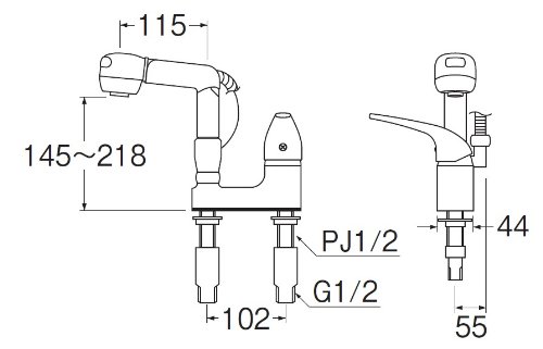 【新品未使用】サンエイ　シングルスプレー混合栓　K37000VR-13 新品未使用】サンエイ シングルスプレー混合栓 K37000VR-13 SANEI MALL