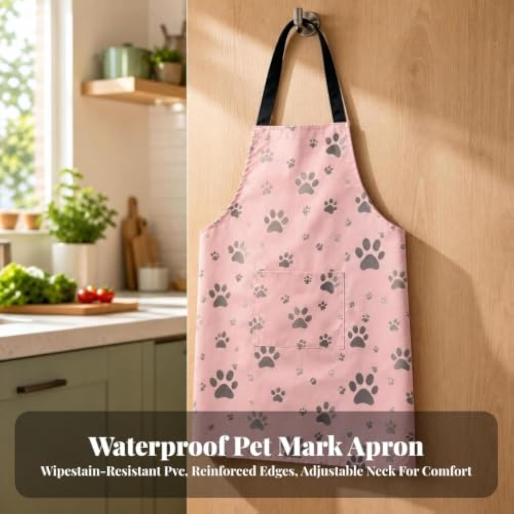 Waterproof Sleeveless Bib Apron with Pocket