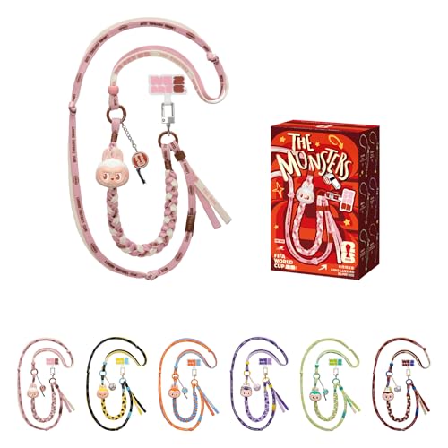 POP MART THE MONSTERS FIFA SERIES-Long Lanyard Blind Box LABUBU FIFA World Cup 2026 Merchandise Phone Charms Cute Lanyard for Soccer Field Single Box