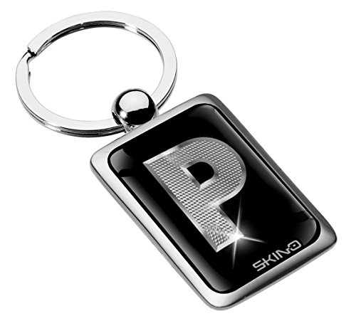 Initial Keychain A to Z Trendy Chain Alphabet Name Womens Mens Personalized Stainless Steel Jewelry Gift Key Ring Letter P KK 94