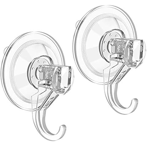 VIS'V Large Clear Suction Cup Wreath Hanger Cover
