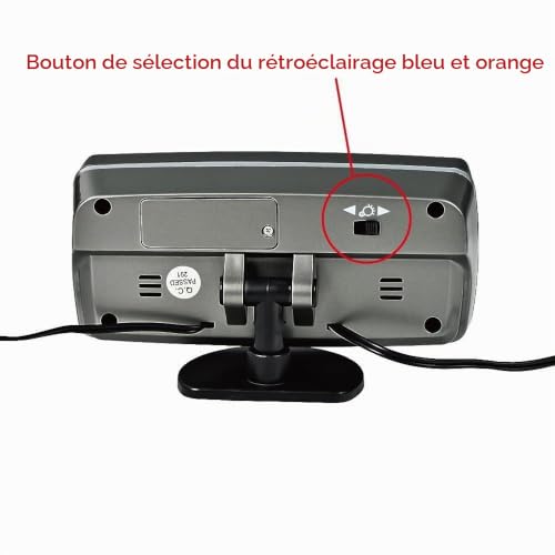 Itian 4 en 1 Détecteur Tension température Voiture, Auto LCD Affichage Digital Afficheur Thermometre Controle reveil Alarme Horloge – vue 4