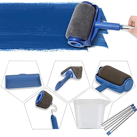 Paint Roller Set Professional Painting Brush kit, DIY Washable Equipment Set,Wall Paint Roller Set, Paint Roller for House,Office Wall,Ceiling Painting Cover