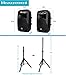 PRORECK Dance 12 Portable 12-Inch 1000 Watts 2-Way Powered PA Speaker System Combo Set with Bluetooth/USB/SD Card Reader/FM Radio/Remote Control/Speaker Stand for Party DJ Wedding Meeting