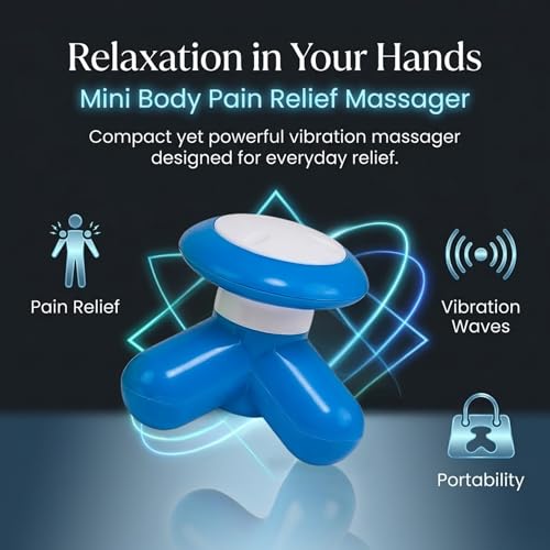 Image of Concepta Massage Machine For Body Pain - Mimo Mini Massager Machine for Body Pain Relief, Portable USB Powered Body Massager