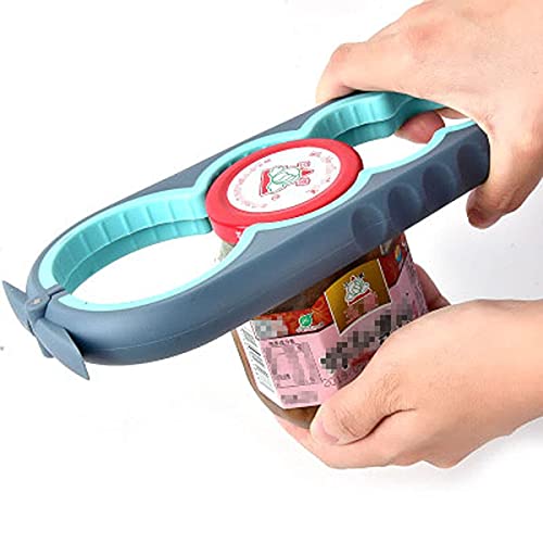 Bottle Opener for Arthritic Hand,Jar Opener for Old People, Children, Women, Those with Weak Hands,Multifunctional Kitchen Gadgets (02-Blue) - Image 4