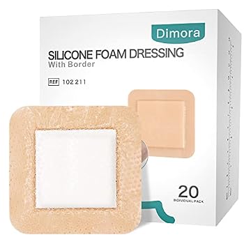 PROMOTE HEALING LESS PAIN - Absorbs 15 times of wound exudate absorbs to our 5 layers material self-adherent wound dressings. It maintains a healthy moisture environment, creates a barrier from the outside, promotes wound healing GENTLE BUT SECURE AD...