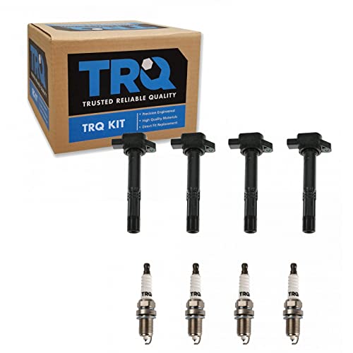 Trq Ignition Coil & Iridium Spark Plug Kit Set For Rsx Civic Cr-V Accord Element #TOP9