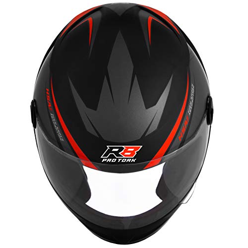 Pro Tork Capacete R8 Fosco 56 Cinza/Vermelho