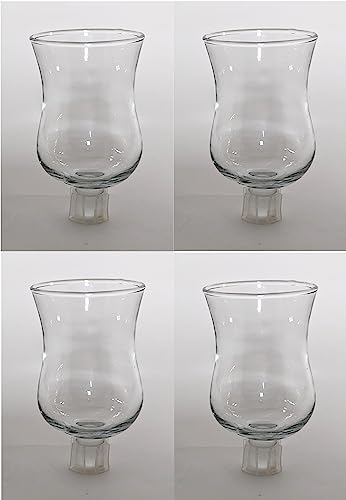 Peg Votive Candle Holder Clear Glass with a Rubber Grommet for tealights, oil lamps, LED, Votive candles. 4