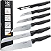 NEU| SOLINGEN WAVE| Küchenmesserset - Messerset 6 tlg.| rostfreie, eisgehärtete & scharfe Messer, 100% Made in Germany, | Messer Set vom Kochmesser bis zum Sparschäler – geeignet für Messerblock