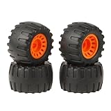 USHION All Terrain Off Road Longboard Black Wide Skateboard Wheels - Set of 4,(76 * 45mm,75A), Amazon FBA (No Bearings)