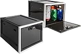 Medicine Box with Combination Lock,Lock boxes for Medication Safe Storage Cabinet, Large Lockable Locker for Food,Snacks,Phone Jail,Refrigerator Container,Marker Organizer Safety Lockbox (2Pack Black)