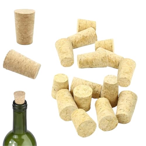 40 Pack Natural Cork Stoppers Tapered for Wine Bottles Home Brewing DIY Crafts & Decor