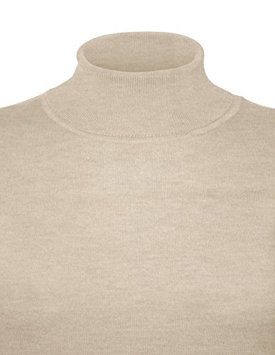 Image of Cielo Womens Solid Basic Stretch Turtleneck Pullover Knit Sweater