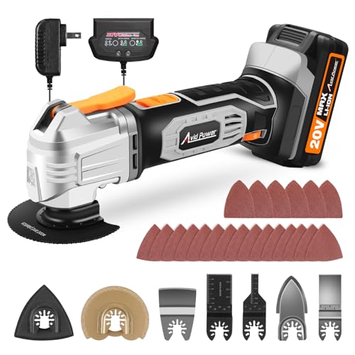 AVID POWER Cordless Oscillating Tool 20V Battery Powered Oscillating