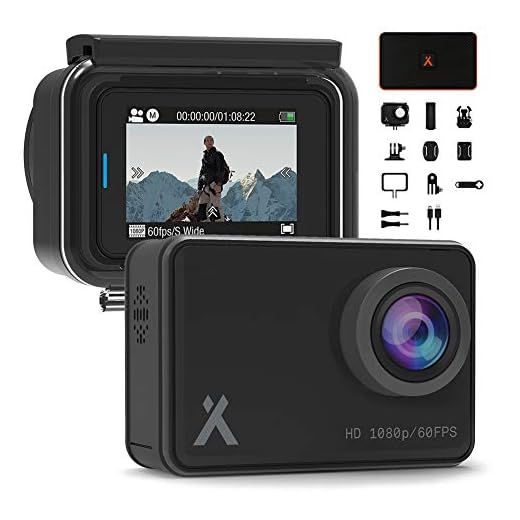 Bear Grylls WiFi Action Camera 14MP Full HD 1080P (BG-AC-1) with 2” Touch-Screen Display IP68 Waterproof 30m Underwater 160° Wide-Angle Sports Camera with Full Accessory & Mount Kit.