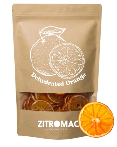 100gr Naranja Deshidratada para Cóctel|Rodajas de Naranja Seca Decoración|Fruta Deshidratada Natural para Cocteles,Gintonic|Repostería,Postres,Navidad