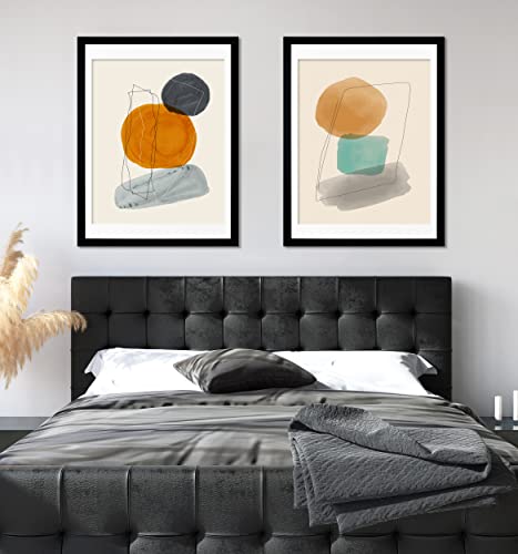 Elsker&Home 18X24 Poster Frame With Mat 2 Pack, 18X24 Poster Frame Black Display Pictures 16X20 With Mat Or 18 By 24 Photos Without Mat #TOP1