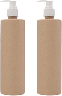 Beavorty Garrafas de bomba de 2pcs Recolitável garrafas de viagem Recipiente de garrafa vazia para shampoo de loção (250ml)  