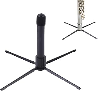 折りたたみフルートブラケット – 折りたたみ式管楽器クレードル スチール脚三脚マウント バランスフレーム 安全なディスプレイレスト ミュージシャン リハーサル コンサート 教育用セットアップ 持ち運びに便利なギア ユーティリティ
