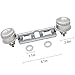 Ximoon WB16K10026 WB29K17 Double Burner Kit Replacement for GE Hotpoint Gas Stove Range Assembly AP2633210 PS232404 WB16K10003