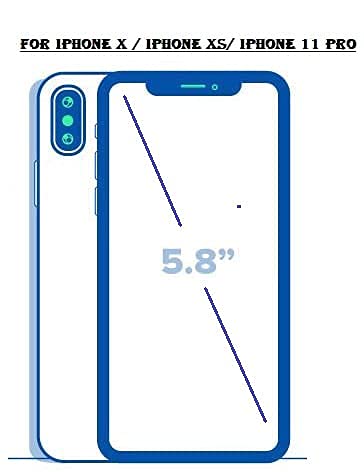 Image of DPJ Tempered Glass Screen Protector for iPhone 11 Pro, iPhone X and Xs (5.8 Inch) With Installation Kit | Edge to Edge Coverage | Black [Pack of 1]