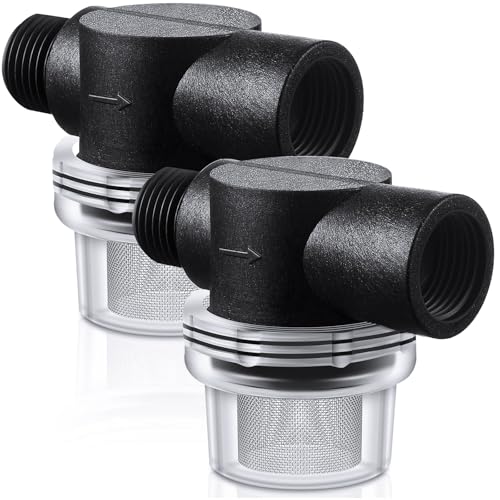 Honoson 2 PCS Water Pump Strainer Filter, RV Replacement 1/2 Twist On Pipe Strainer Compatible with WFCO or Shurflo Pumps, 50 Mesh Stainless Steel Filter Screen Compatible with WFCO or Shurflo Pumps