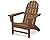 Polywood Vineyard Adirondack Chair, Teak Color