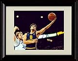 Markus Howard Autograph Promo Print - Layup - Marquette - Framed 8x10