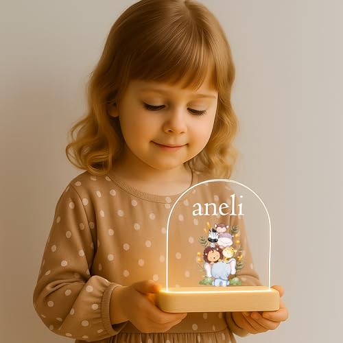 Image of Acrylic Customized Name LED Lamp Personalized Night Light with Name Custom Gift for Anniversary Home Decor for Men Birthday Gift Kids Friend Return Gift Kids Birthday (Design 4)