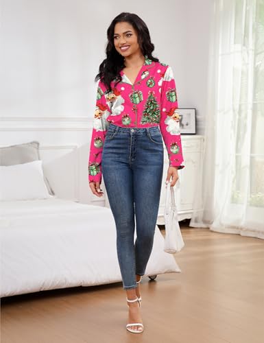 Image of SHESHOW Satin Pajamas for Women Set Long Sleeve Button Down Sleepwear 2 Piece Nightwear Women Pjs Sets Size XS-XXL