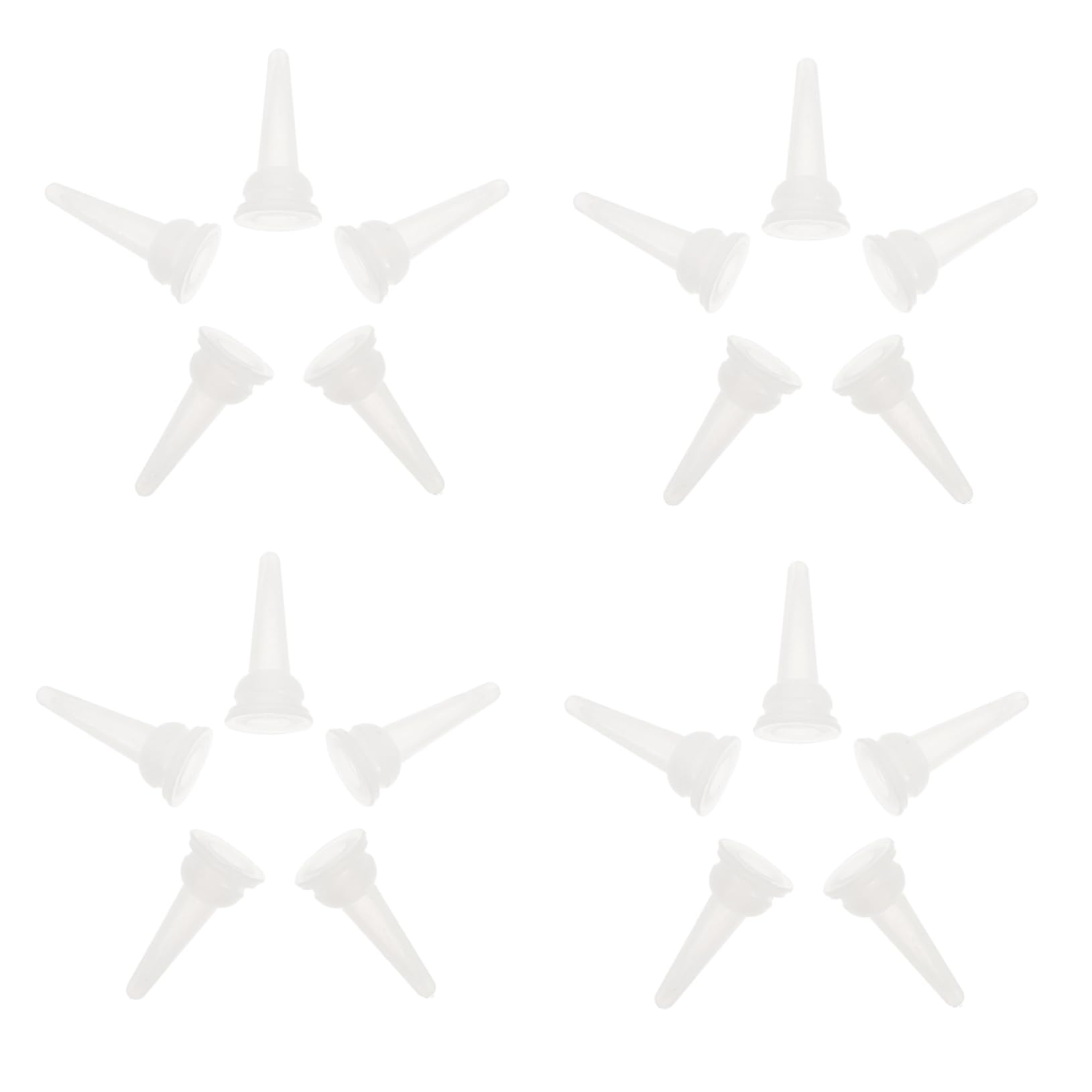 Toddmomy 40pcs Pet Milk Bottle Pacifiers Replacement Nipples for Rabbits Chinchillas Silicone Feeding Nipples Safe and Sturdy Pet Supplies