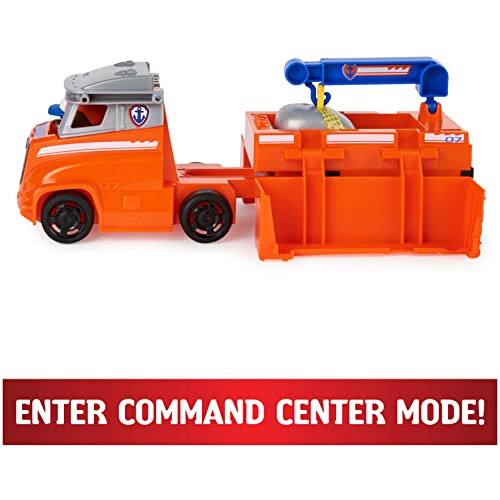 Image of Paw Patrol Big Truck Pup's Zuma Transforming Toy Truck with Collectable Action Figure|Vehicle Set with Rescue Crane|Learning-Education Activity Set|Roleplay Toy For Kids 3+|Birthday Gift|Made In India