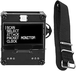 AYNEFY Programmable Development Module ESP8266 PCB WIFI Watch Board with Strap DC 3.7V 500mAh Battery Wearable Smartwatch Development Board Wristband and 3D Printing Case