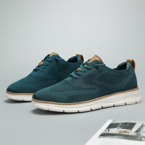 Image of Mens Casual Dress Shoes Fashion Mesh Oxfords Business Walking Work Sneakers Comfortable Lightweight Soft Sole