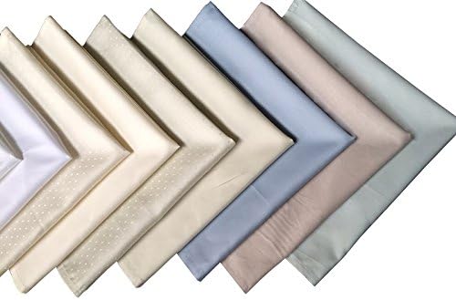 Miniatura 4 de Atlas Kitchen Pure White - Servilletas de cena de 18 x 18 pulgadas, 100% algodón pima natural, ropa de cama de satén para eventos, bodas y cenas,