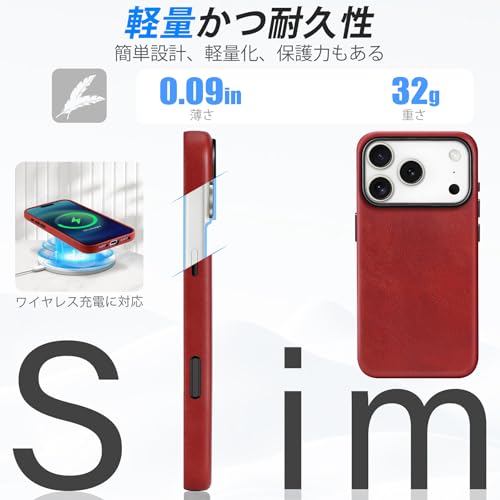 SHIELDON iPhone17Pro 対応 ベーシックケース 本革レザー の商品画像 5