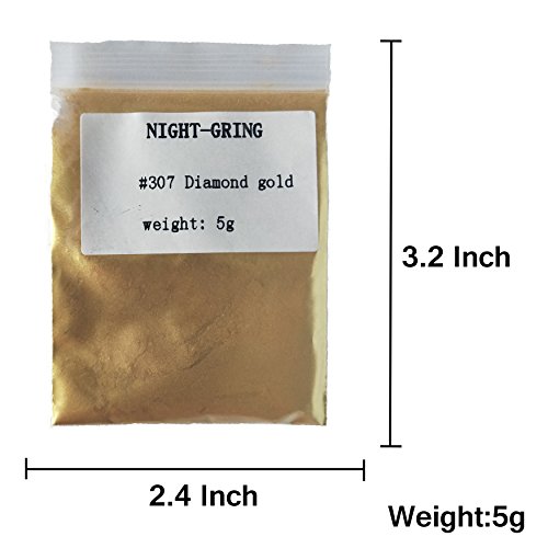 24 Color Pigments Shimmer Mica Powder - DIY Soap Making, Candle Making,Resin Dye, Mica Powder Organic for Soap Molds (5 Grams Each, 120 Grams Total)