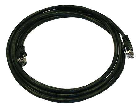 Cable Ethernet Cat 5e Negro 7 ft miniatura 1