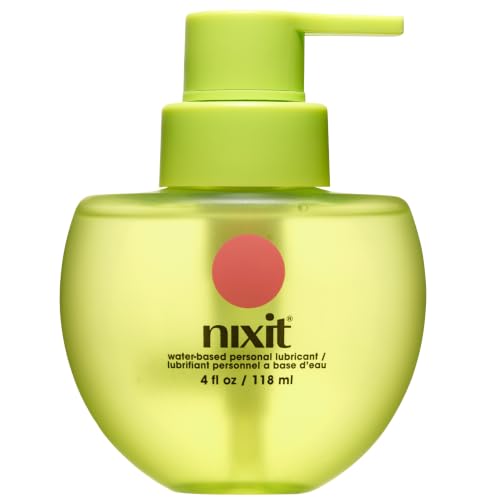 nixit Water-Based Lubricant | Long-Lasting Natural & Organic | Free from Glycerin & Parabens | Unscented | Vegan | pH Friendly Vaginal Moisturizer | Menstrual Cup Lube | Made in USA (4 fl oz)
