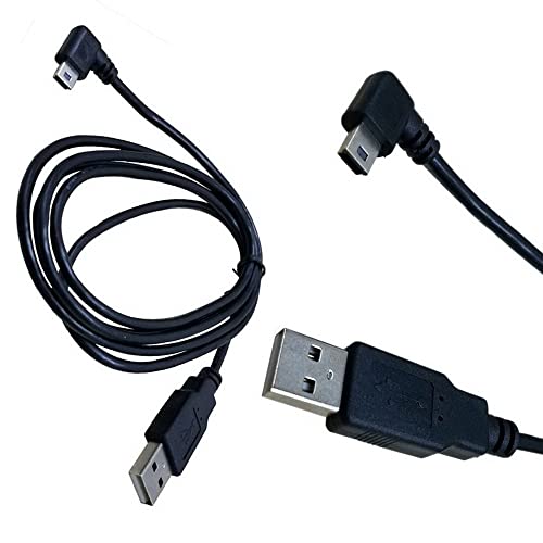 Mini 5Pin ケーブル USB2.0 (オス) - Mini 5Pin (L型左向オス) 変換アダプタ キコネクタ付き 高速 480Mbpsのデータ転送同期リード 、Mini 5Pin 延長ケーブル 300CM