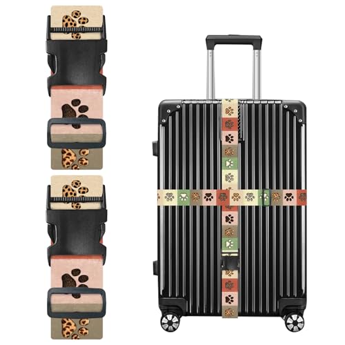 Image of Nuxovilar Luggage Straps Set for Suitcase 1.96x90.5in Polyester