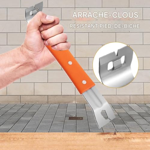 Arrache-clou et levier pour rénover une maison ou un meuble