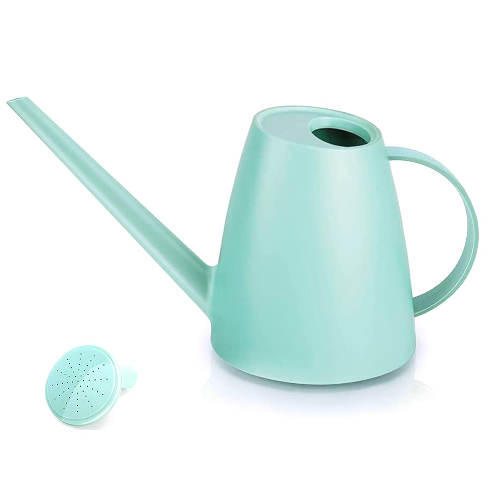 Watering Can for Indoor Plants, Small Watering Cans for House Plant Garden Flower, Long Spout Water Can for Outdoor Watering Plants 1.8L 60oz 1/2 Gallon (Green)