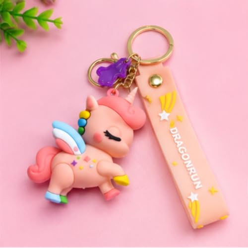 Image of Cute 3D Keychain | Keyring & Quirky Bag Charm | Hard Silicone, Unbreakable | Travel Essential | Kids Friendly | Strap & Bag Hook