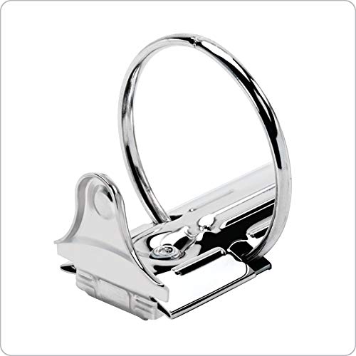 Cardinal 3 Ring Binder, 5/8 Inch Performer Clearvue Binder, Round Rings, 125-Sheet Capacity, Customizable Clearvue Covers, Pvc-Free, Black (67125) #TOP3