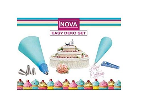 Nova Easy Deko Set Spritzbeutel Spritzdüse Spritztülle Novabest